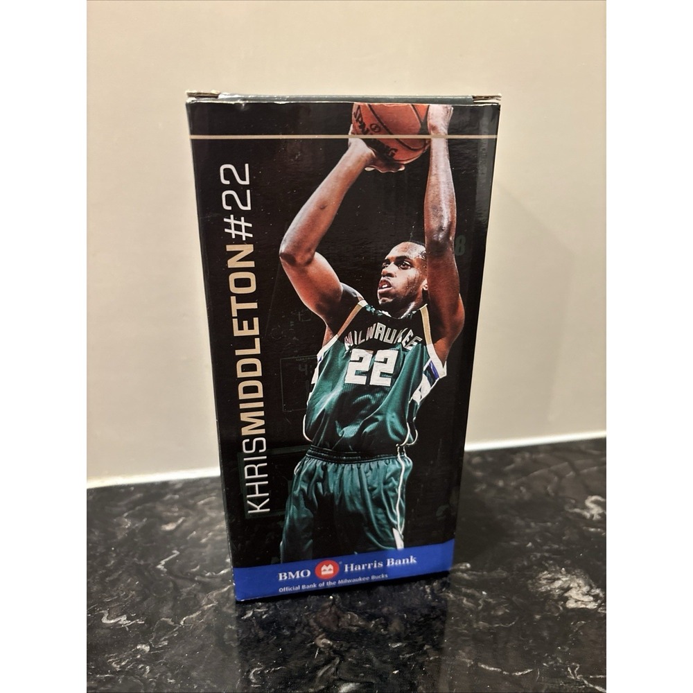2016 Khris Middleton Milwaukee Bucks Basketball Bobblehead Green Jersey